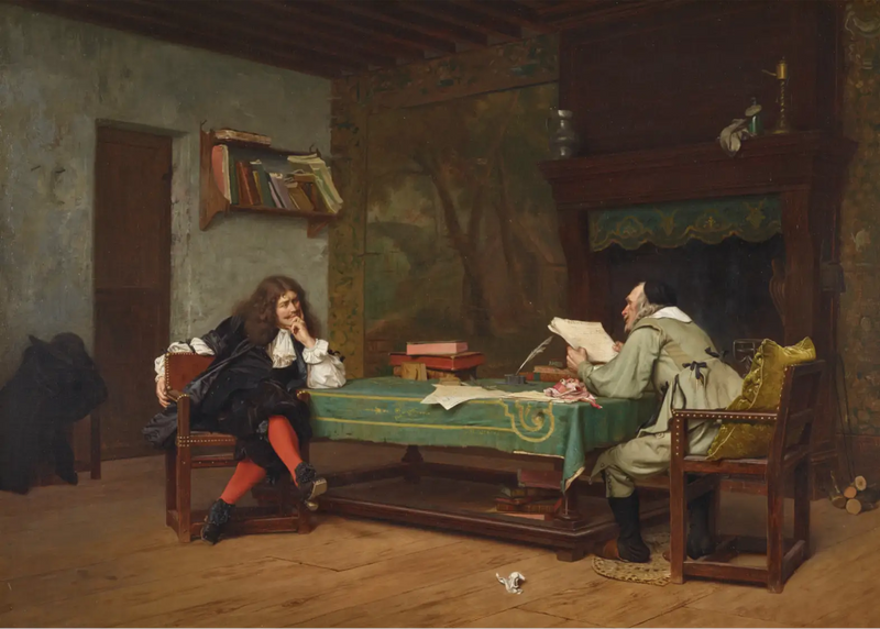 Et samarbejde (Molière og Corneille - Jean-Léon Gérôme