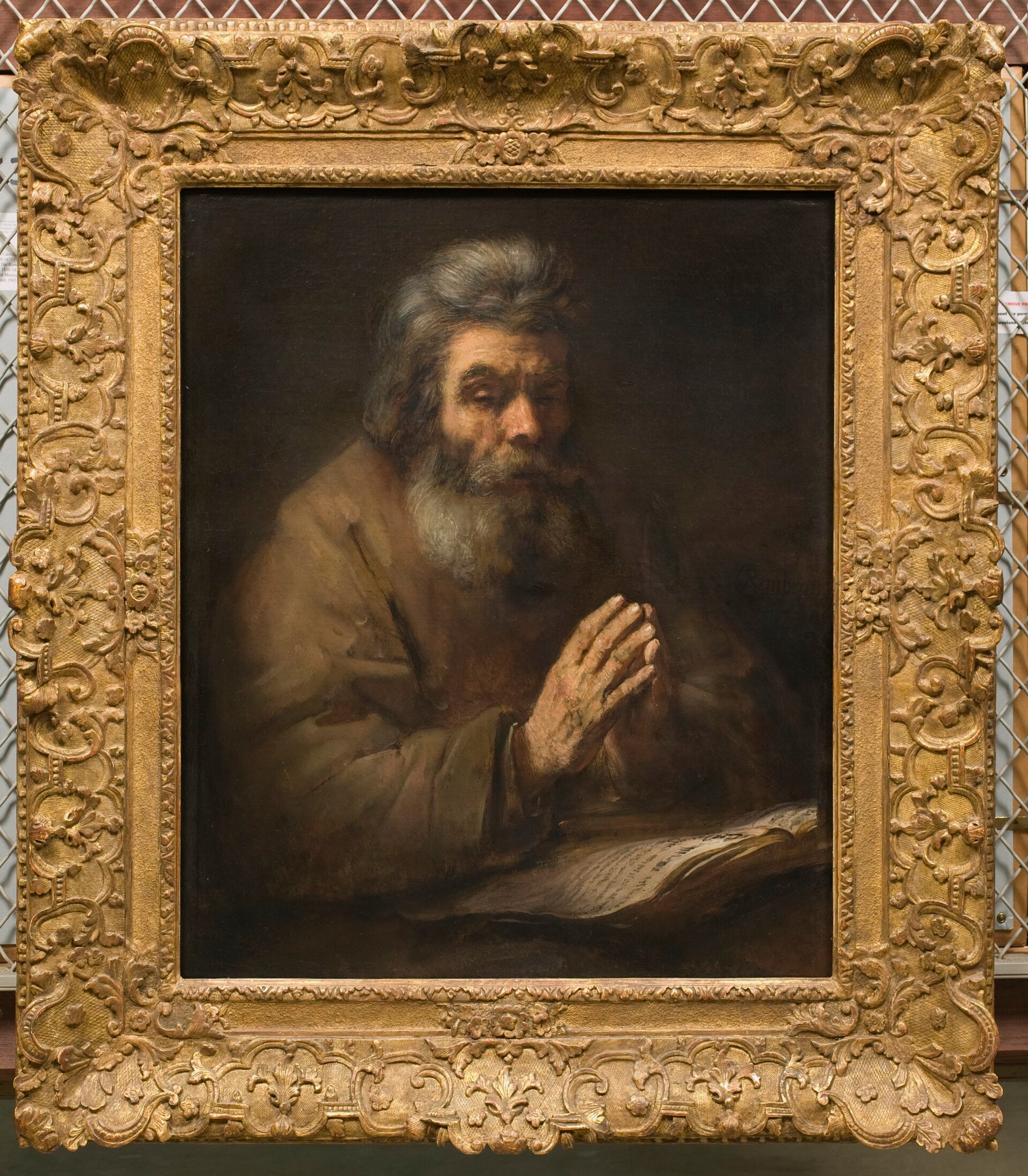 En gammel mand i bøn - Rembrandt