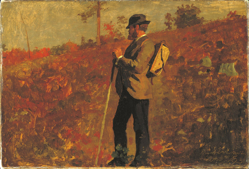 Un homme avec un sac à dos - Winslow Homer