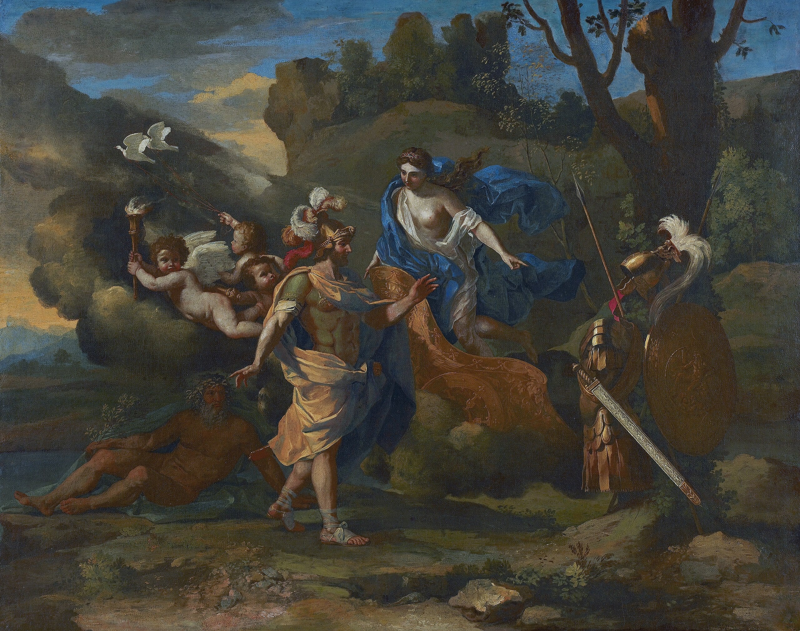 Vénus présente à Énée les armes forgées par Vulcain - Nicolas Poussin