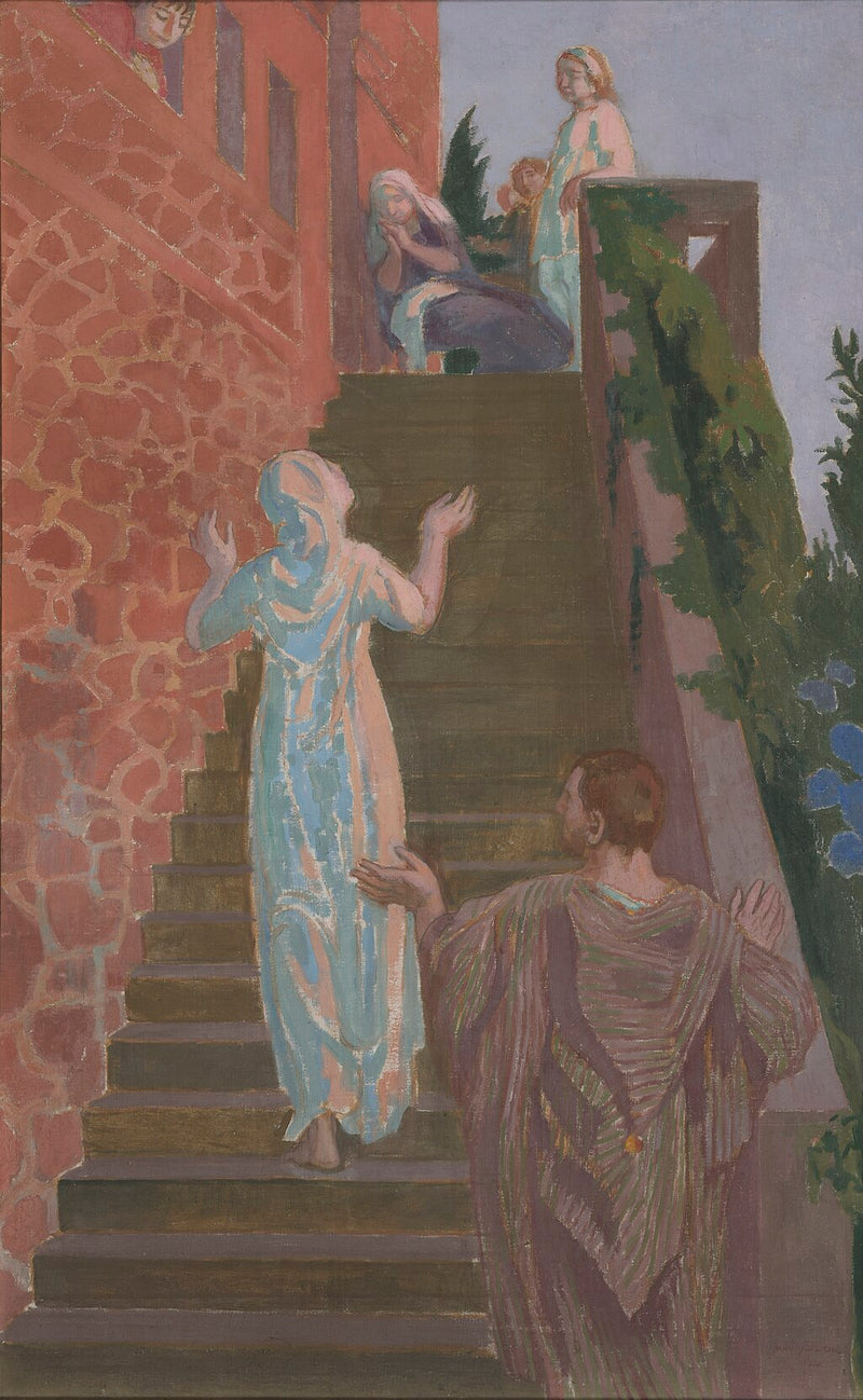Besøg på trappen i Silencio - Maurice Denis