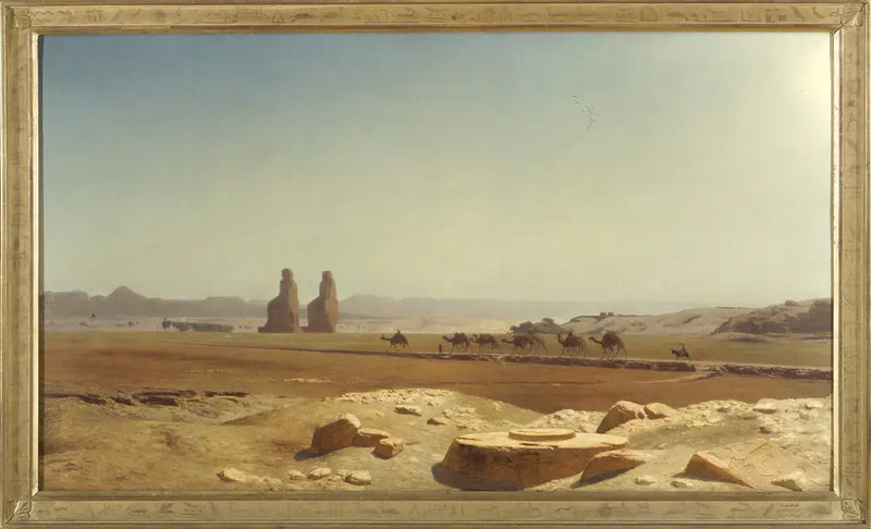 Udsigt over sletten ved Theben (Øvre Egypten) - Jean-Léon Gérôme