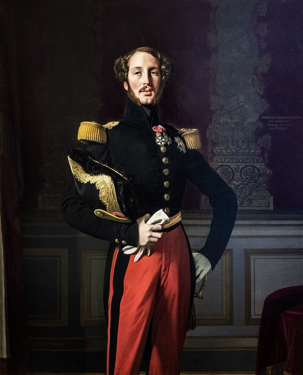 portræt af Ferdinand-Philippe, hertug af Orléans - Jean-Auguste-Dominique Ingres