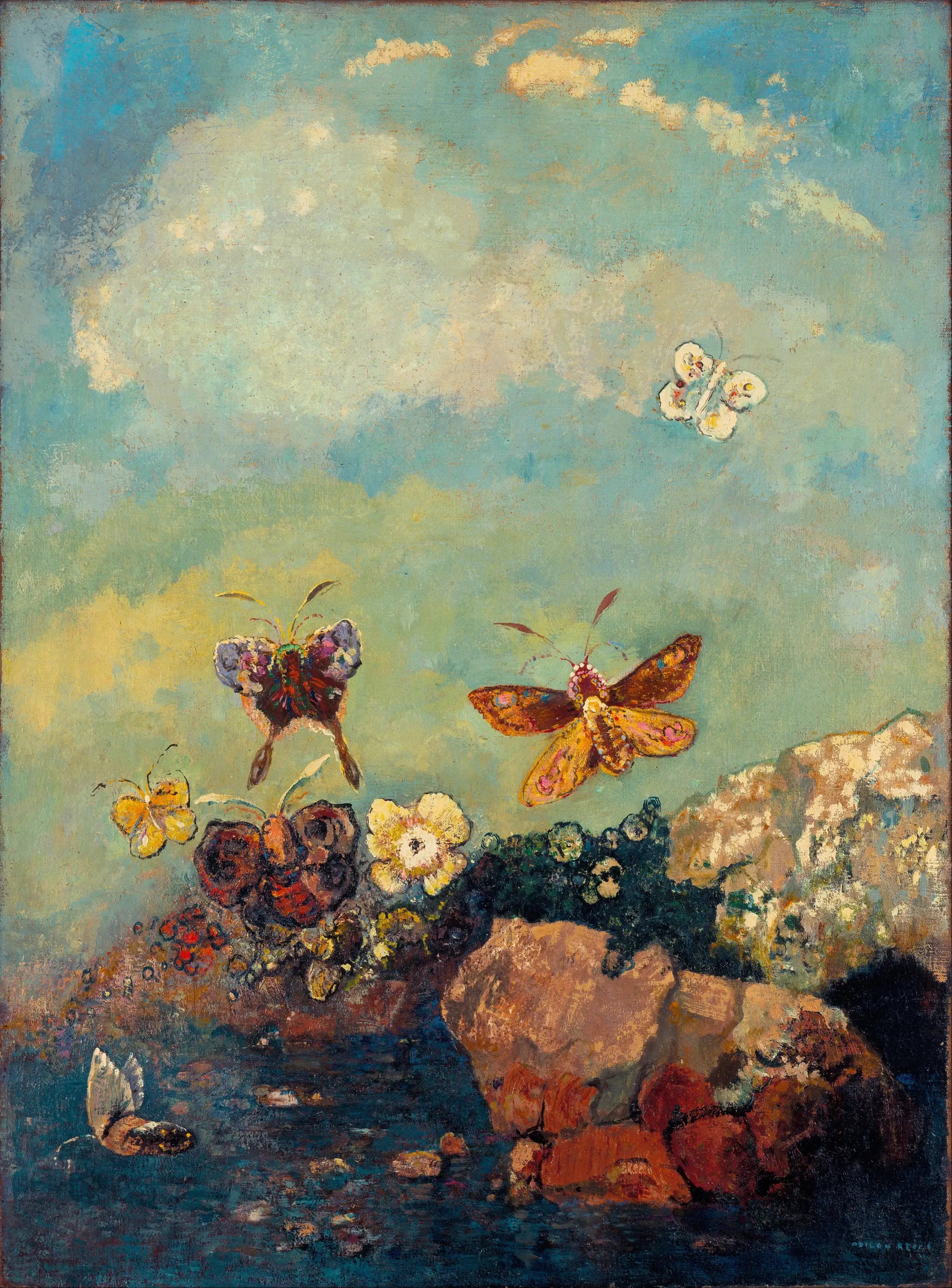 Papillons - Odilon Redon - Alpha Reproduction