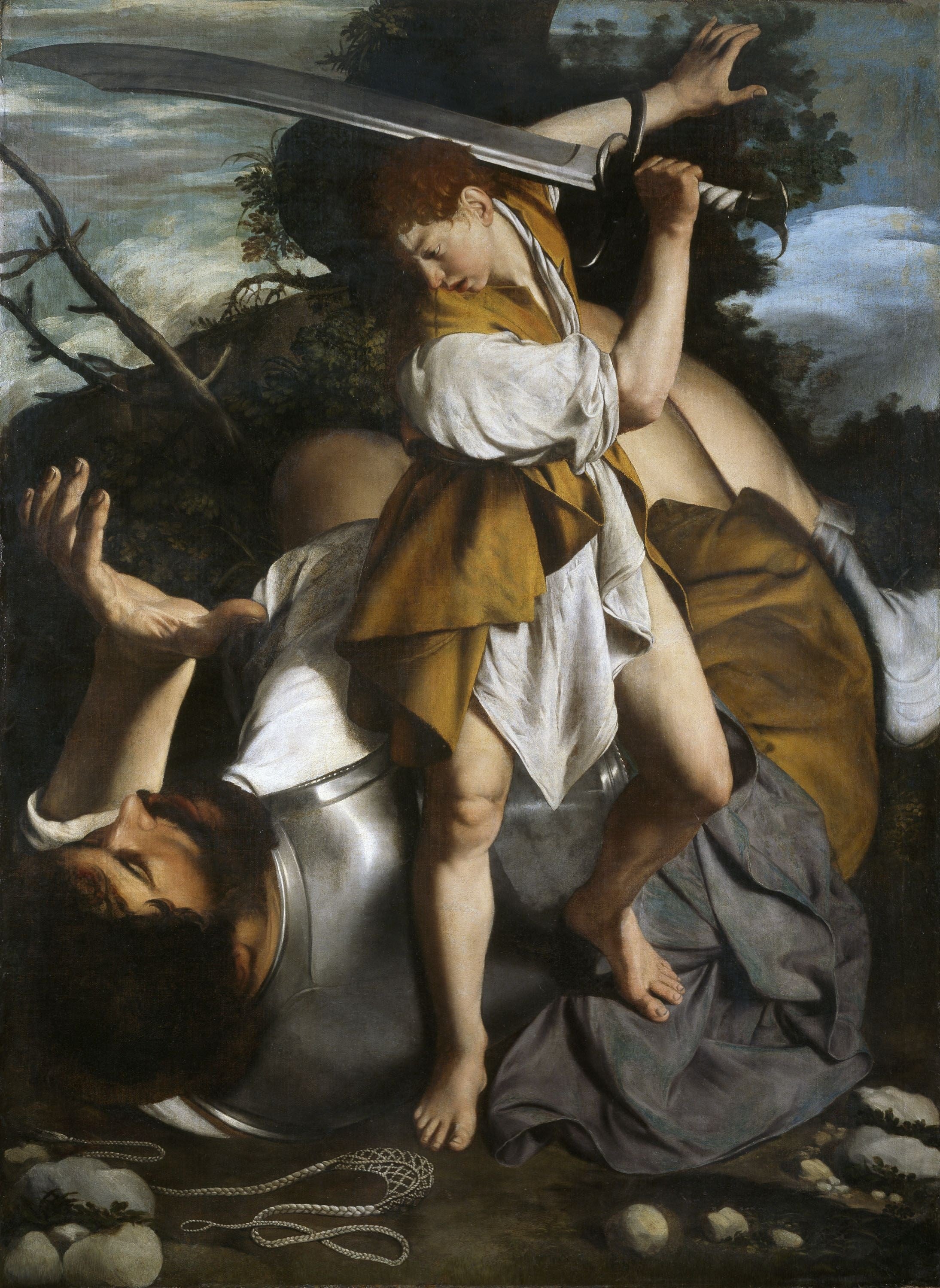 David et Goliath - Orazio Gentileschi - Alpha Reproduction