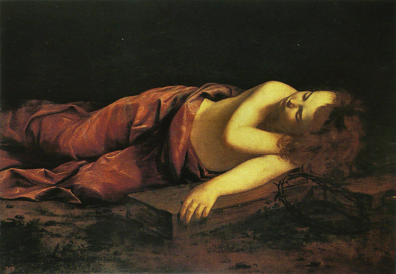 Jesus sovende på korset - Orazio Gentileschi