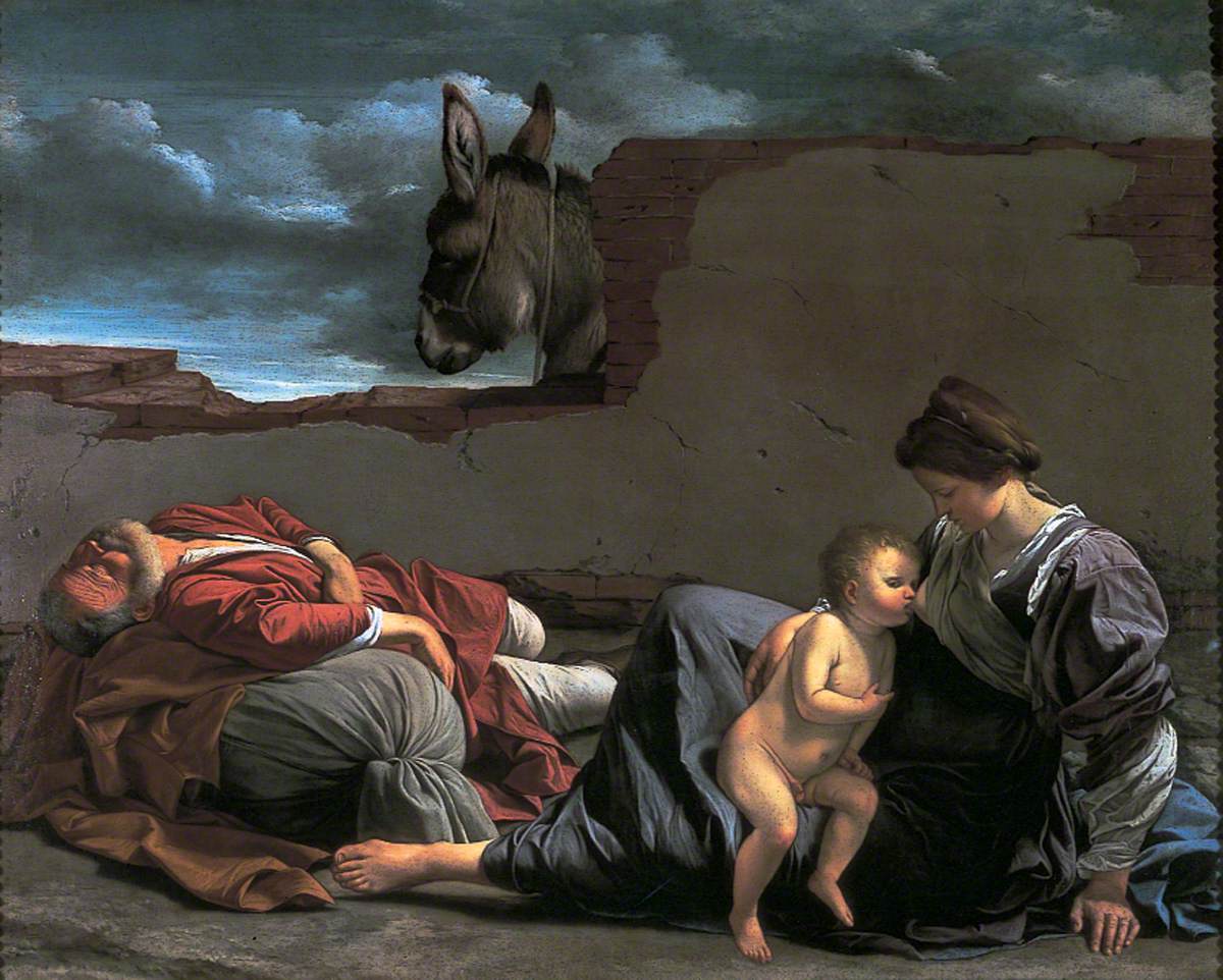 Repos pendant la fuite en Égypte - Orazio Gentileschi - Alpha Reproduction