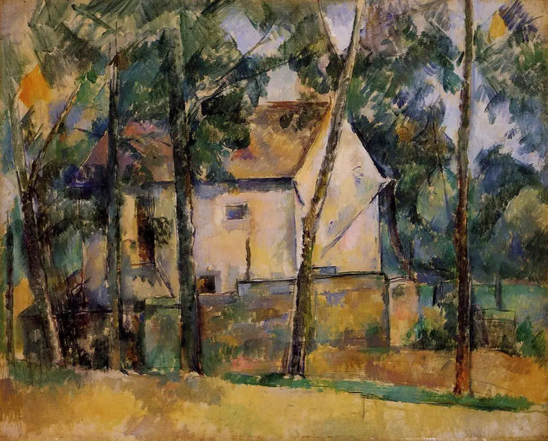Hus og træer - Paul Cézanne