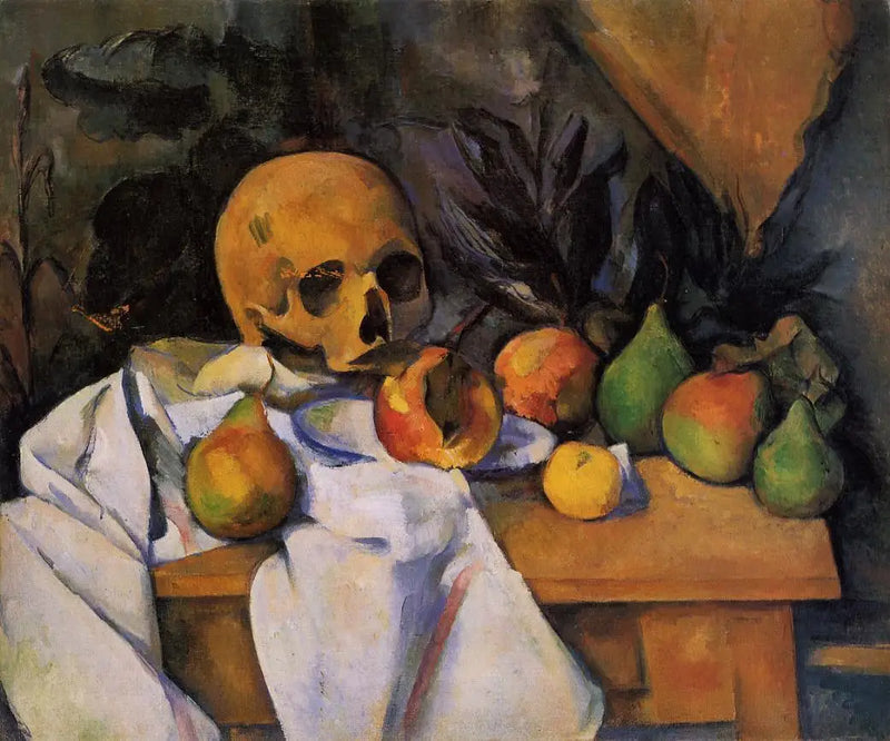 Stilleben med kranium - Paul Cézanne