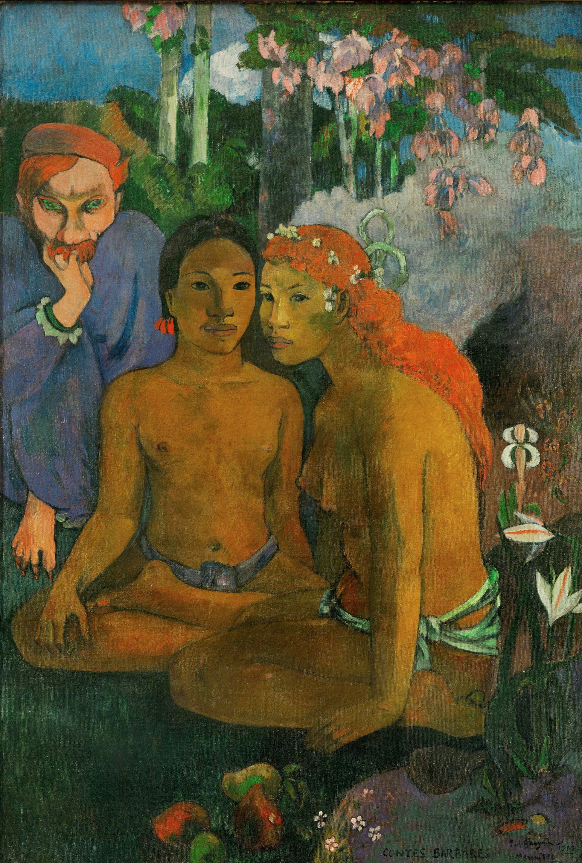 Reproduction du tableau « Contes barbares - Paul Gauguin » par Alpha Reproduction en peinture à l’huile