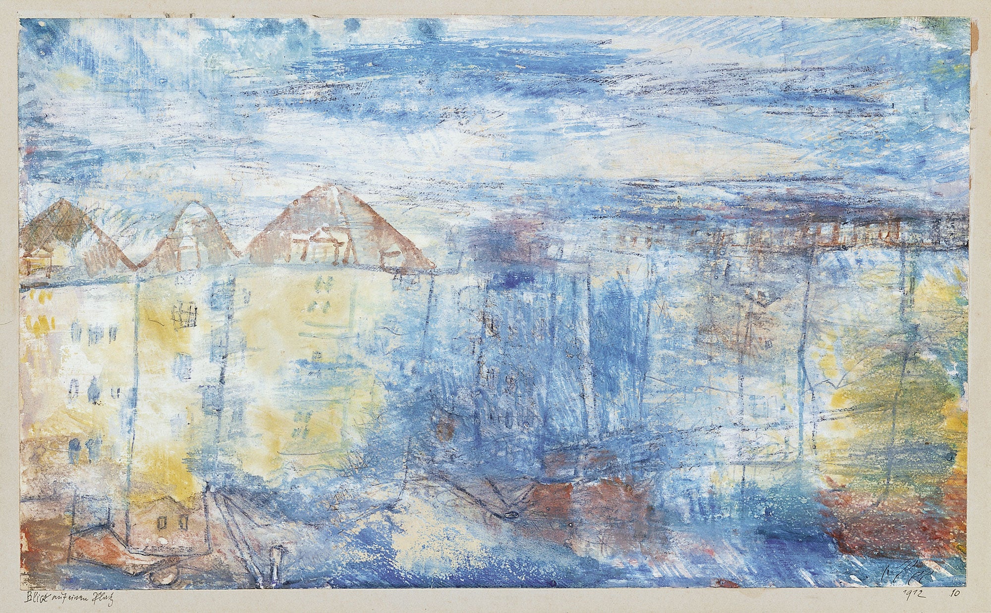 Udsigt over en plads - Paul Klee