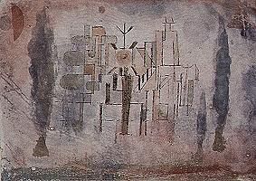Monument i en kirkegård - Paul Klee