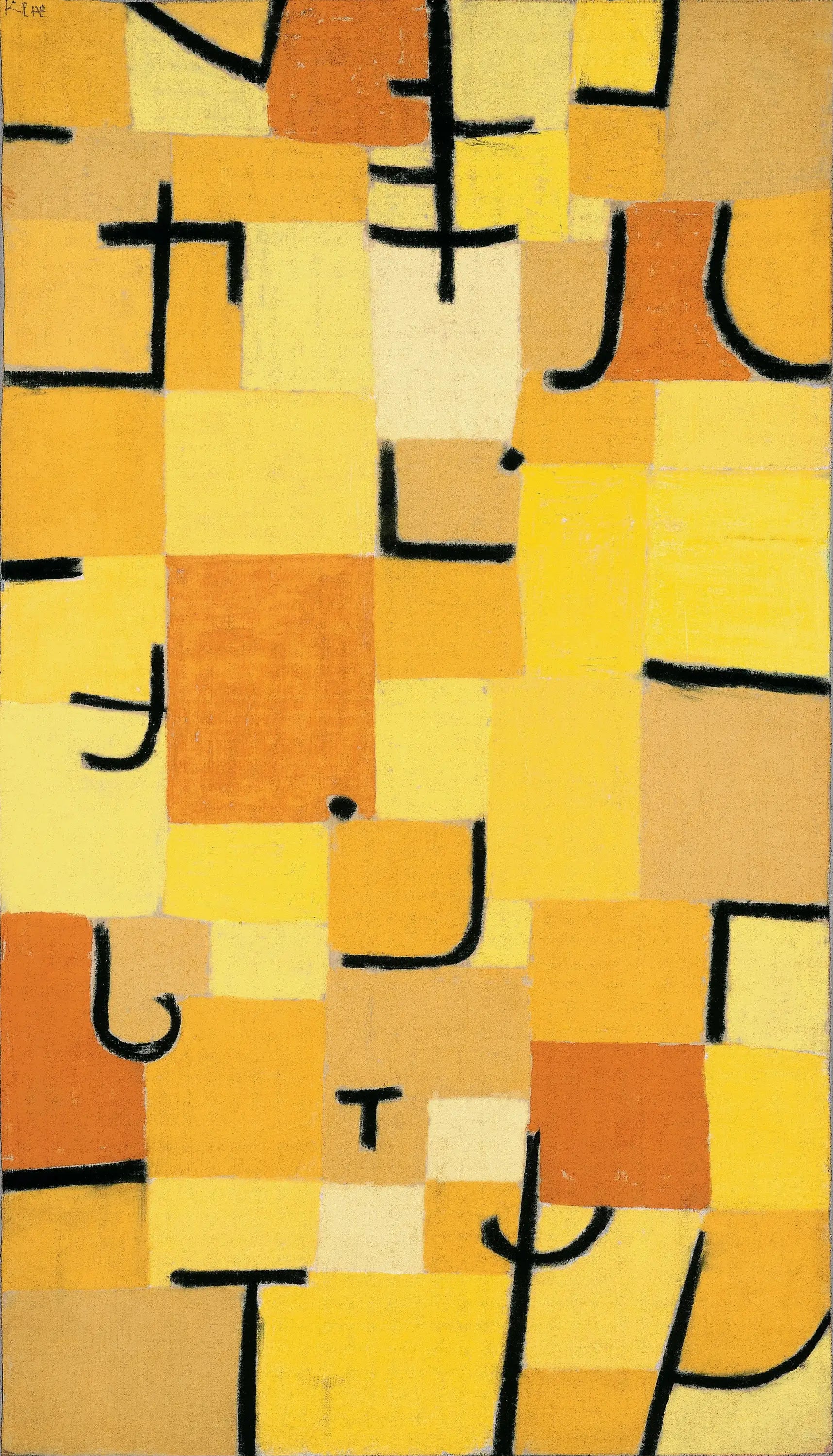 Panneaux en jaune - Paul Klee - Alpha Reproduction