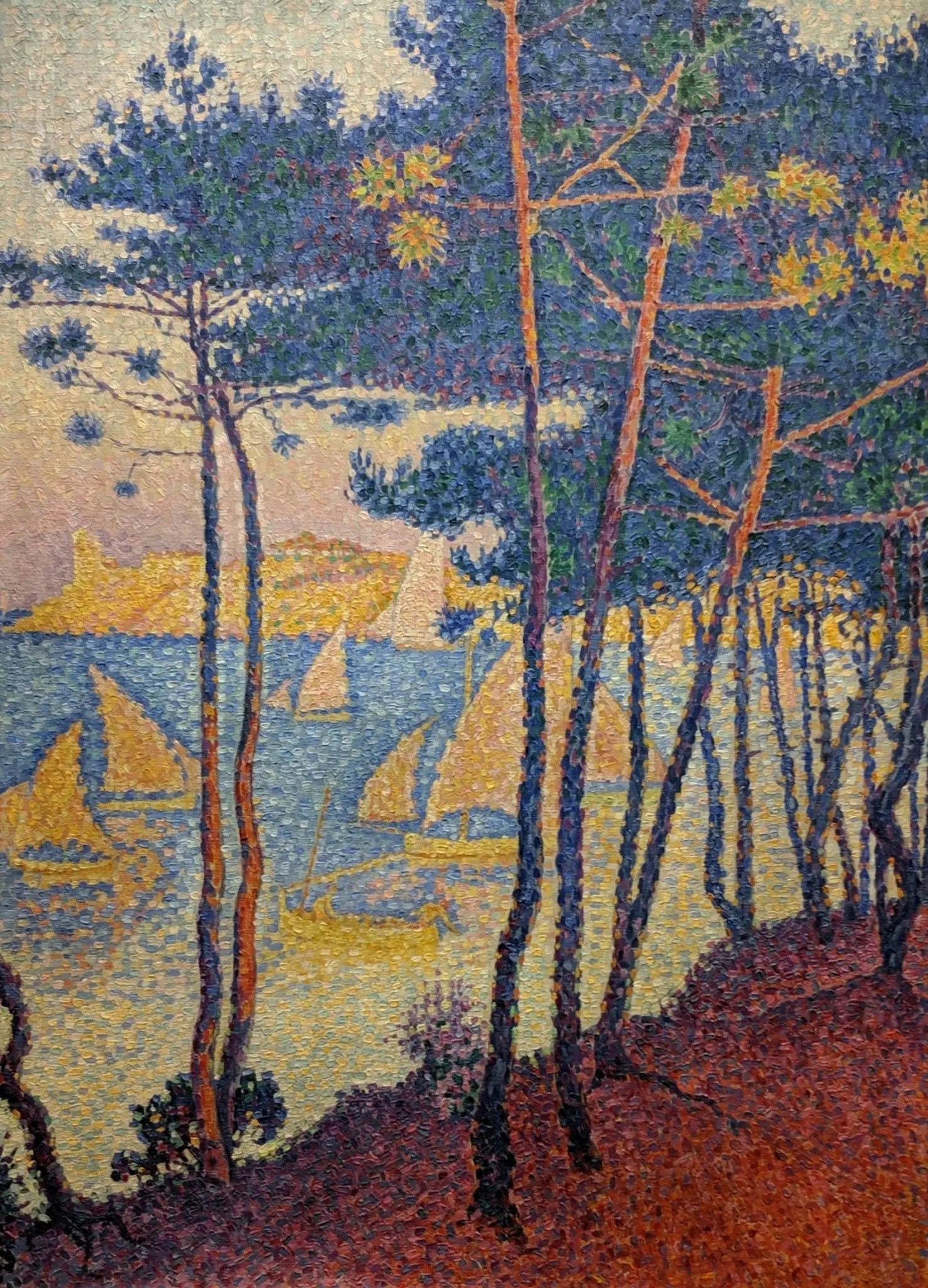 Reproduction du tableau « Voiles et épingles - Paul Signac » par Alpha Reproduction en peinture à l’huile