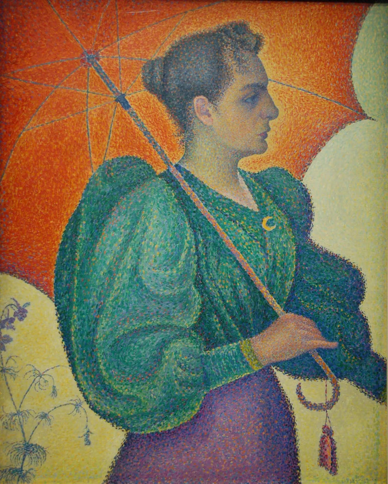 Kvinde med parasol - Paul Signac