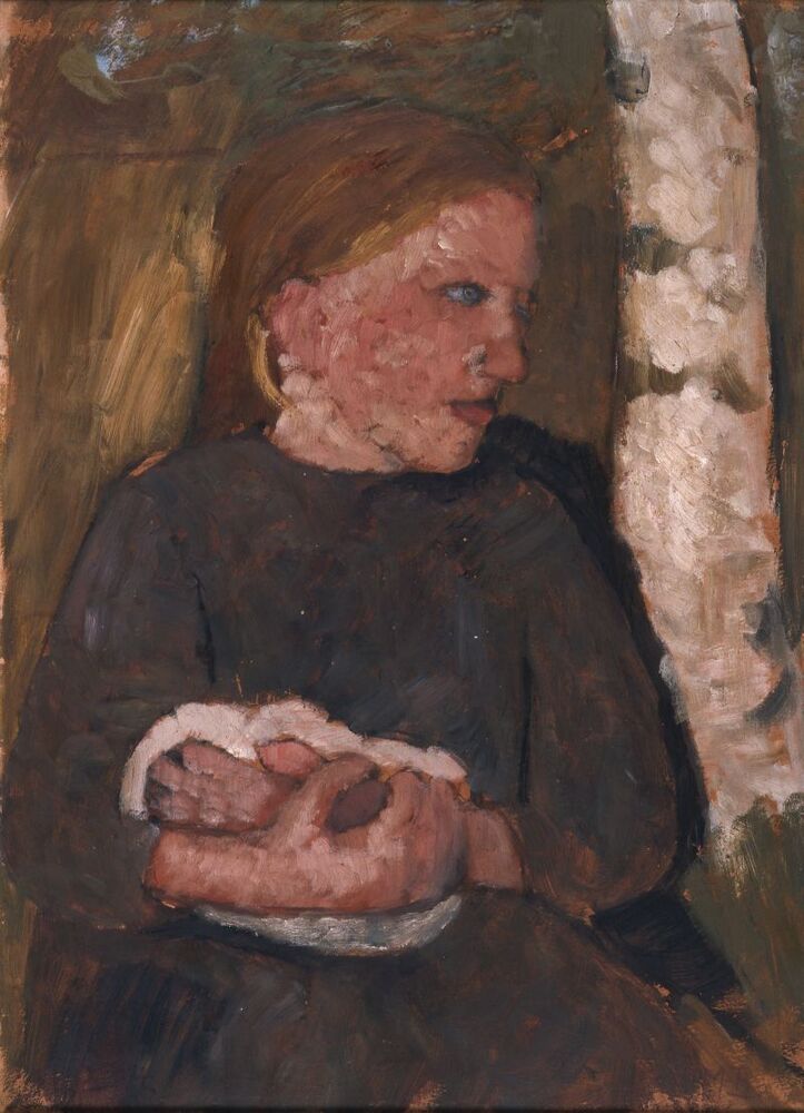 Girl with Rabbit - Paula Modersohn-Becker