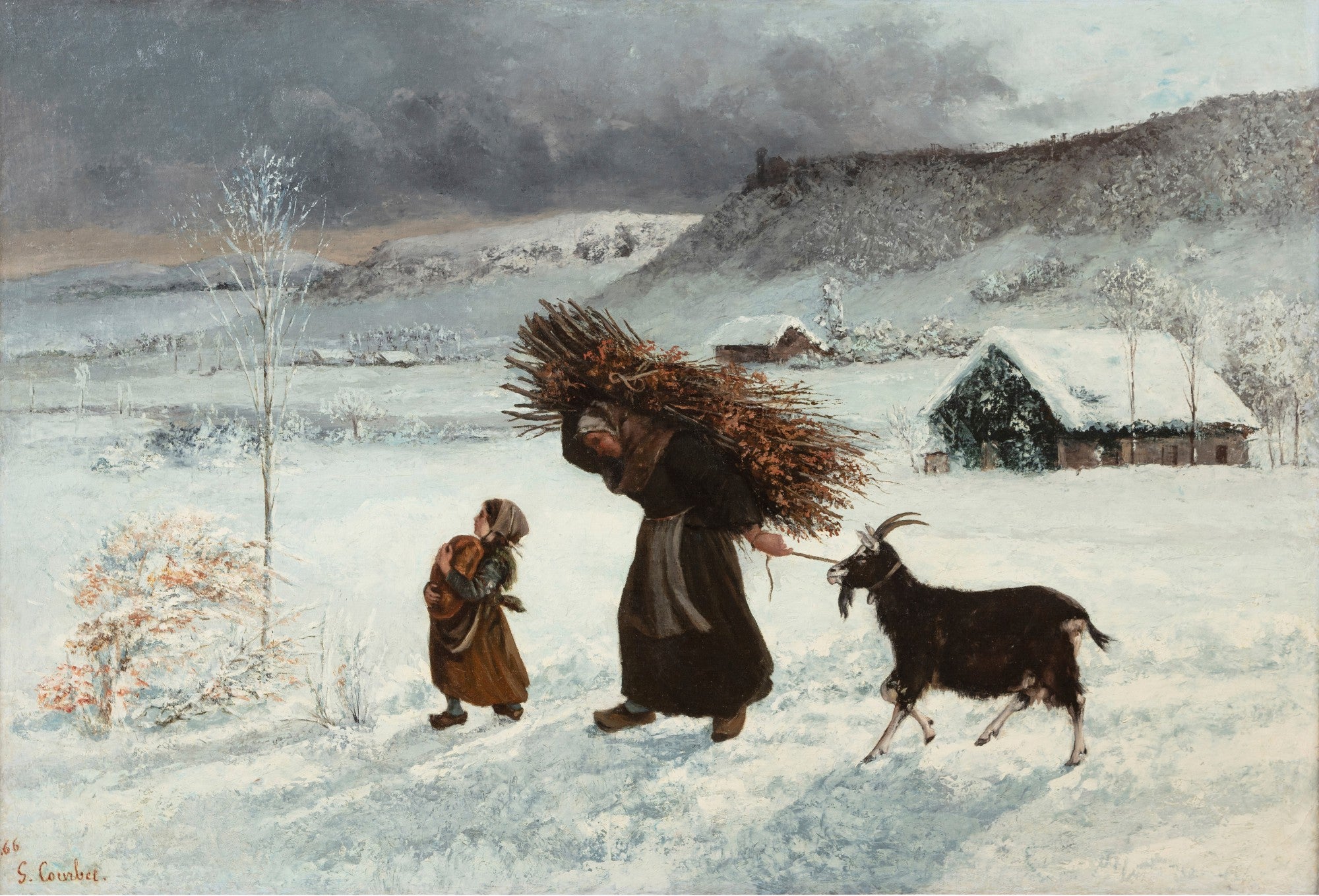 La Femme à la chèvre ou La Fagotière - Gustave Courbet