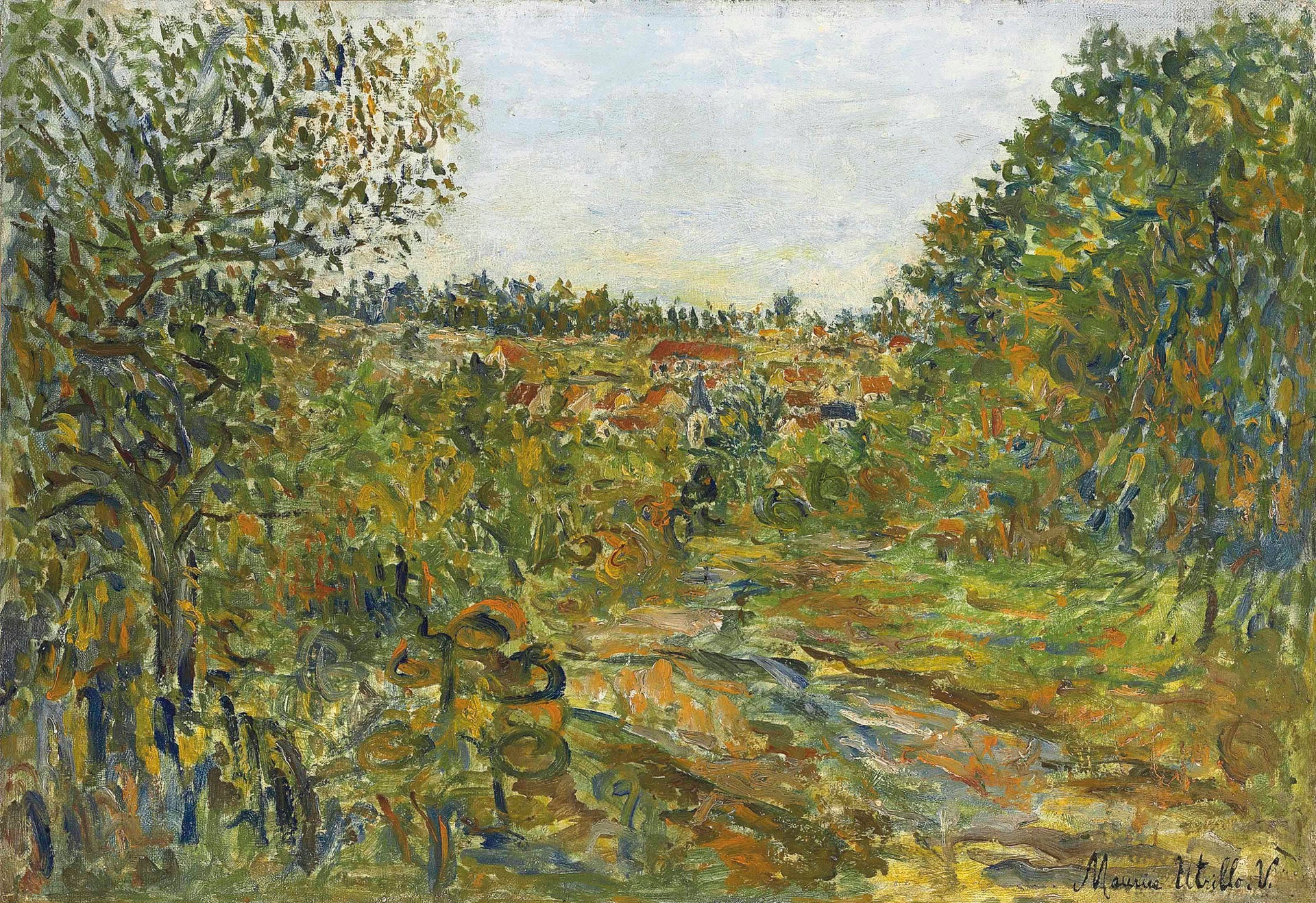 Paysage à Montmagny - Maurice Utrillo
