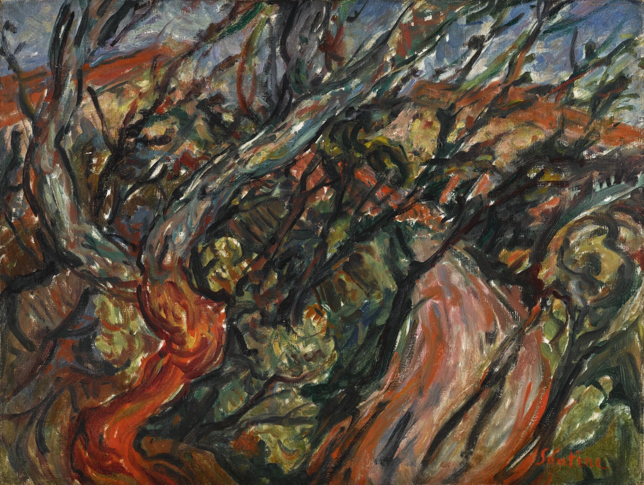Paysage arbreux - Chaim Soutine
