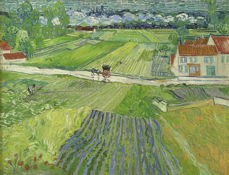 Landskab i Auvers efter regnen - Vincent van Gogh