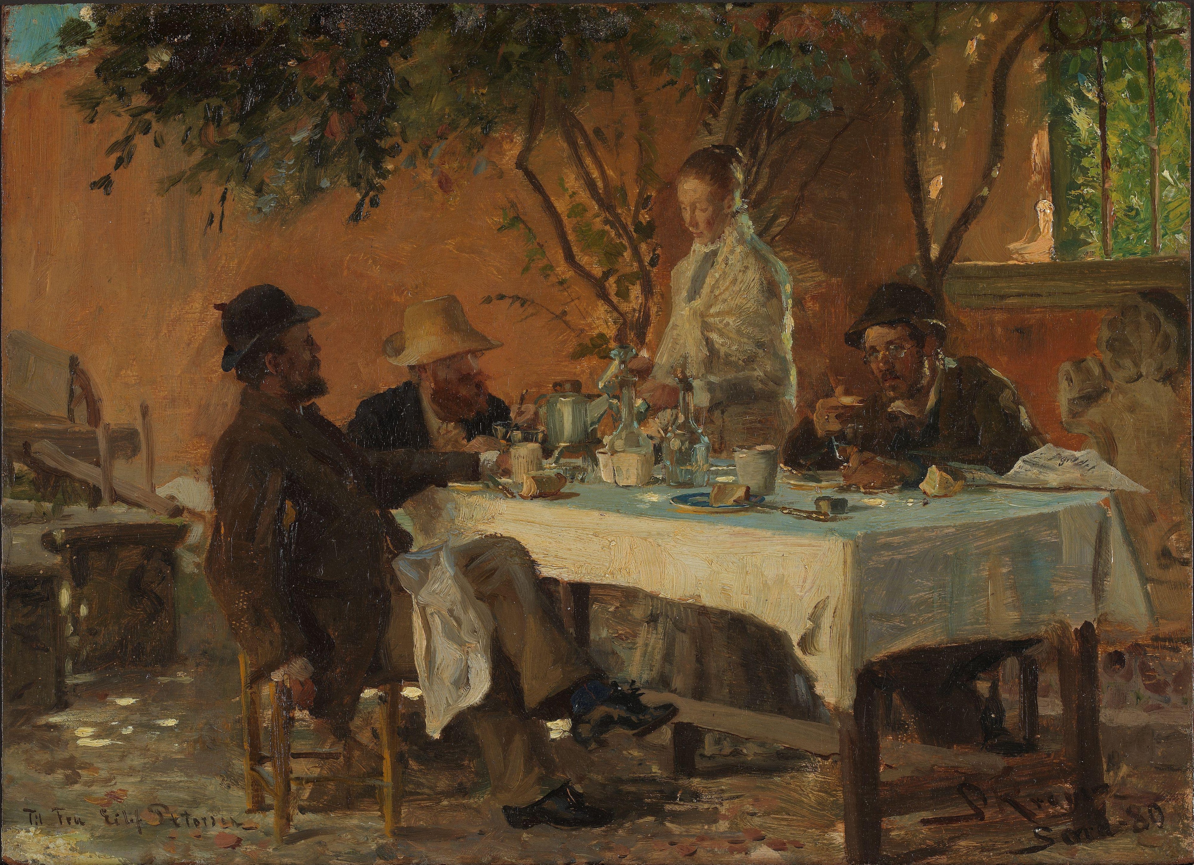 Petit-déjeuner à Sora - Peder Severin Krøyer