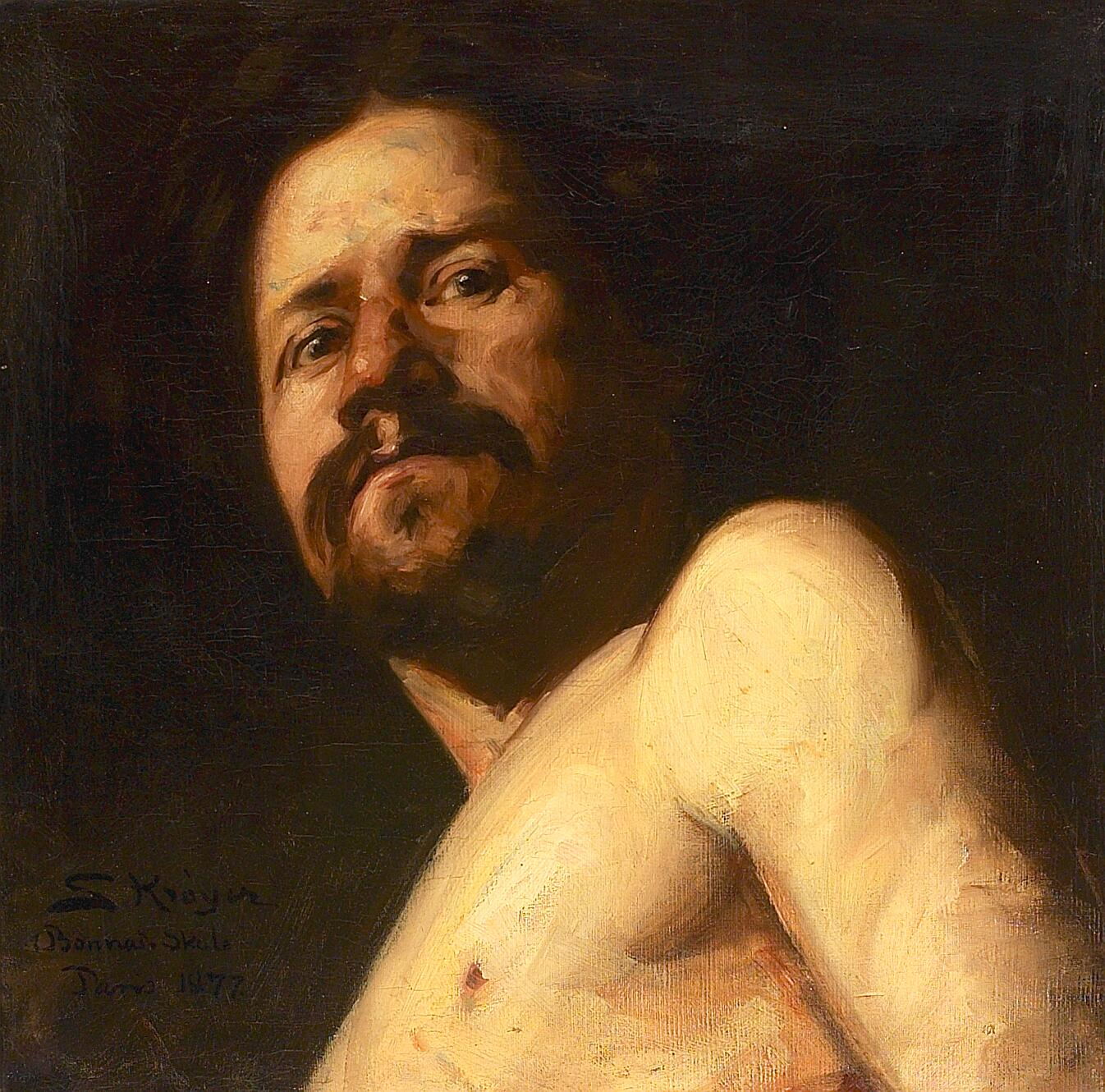 Portrait. - Peder Severin Krøyer