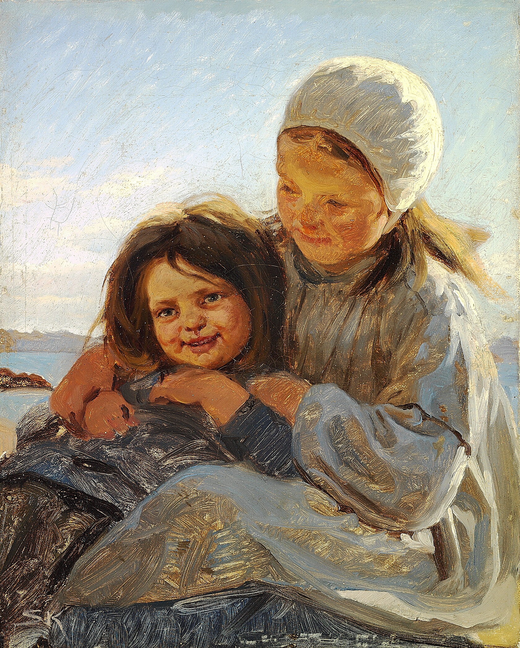Brødre og søstre. - Peder Severin Krøyer