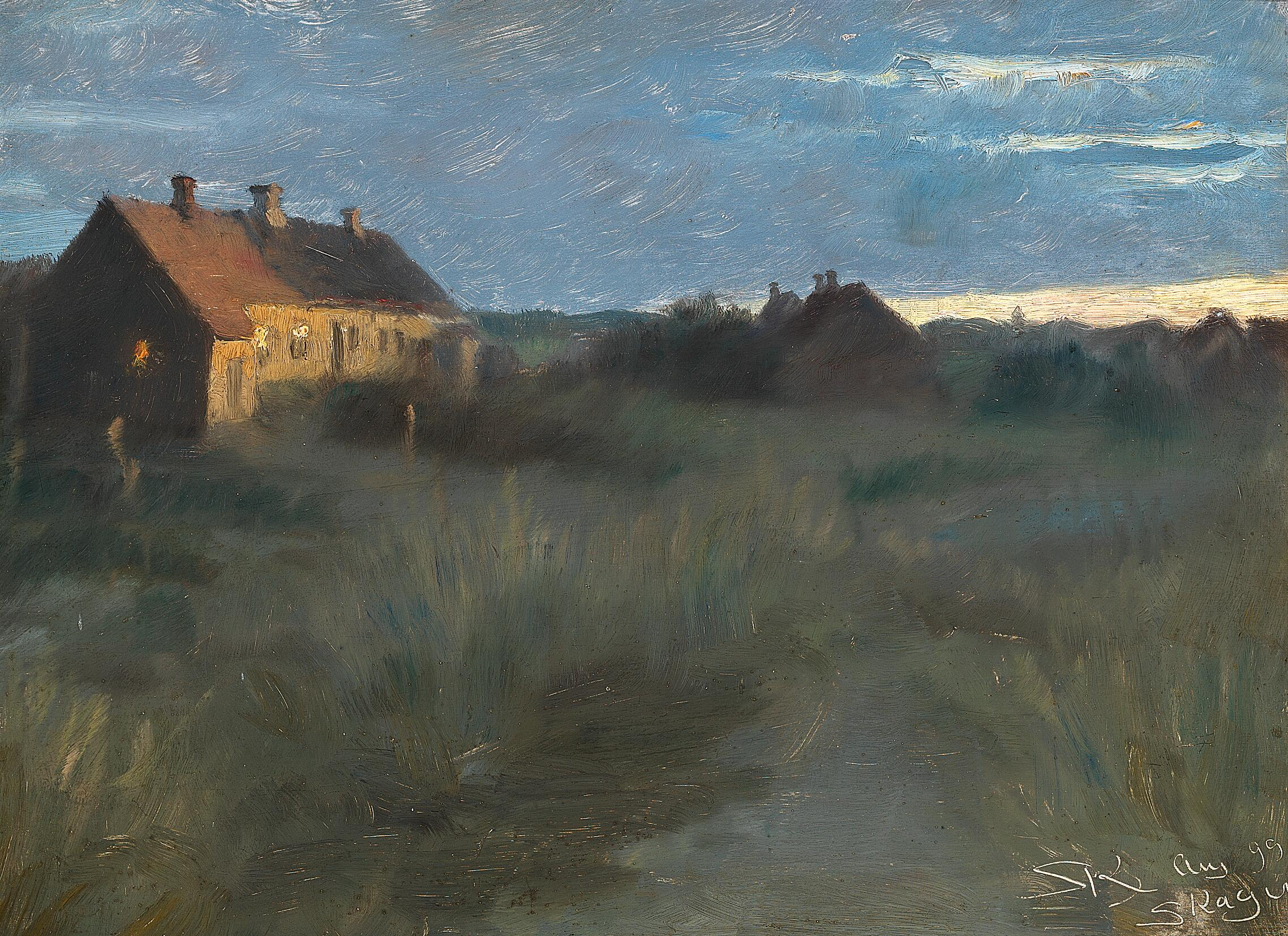 Une soirée d'été à Skagen. - Peder Severin Krøyer