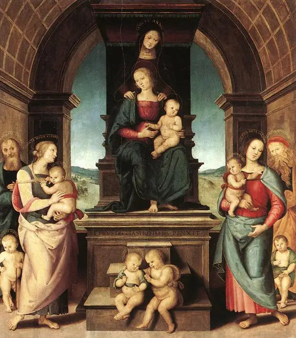 La Famille de la Vierge - Pietro Perugino - Alpha Reproduction