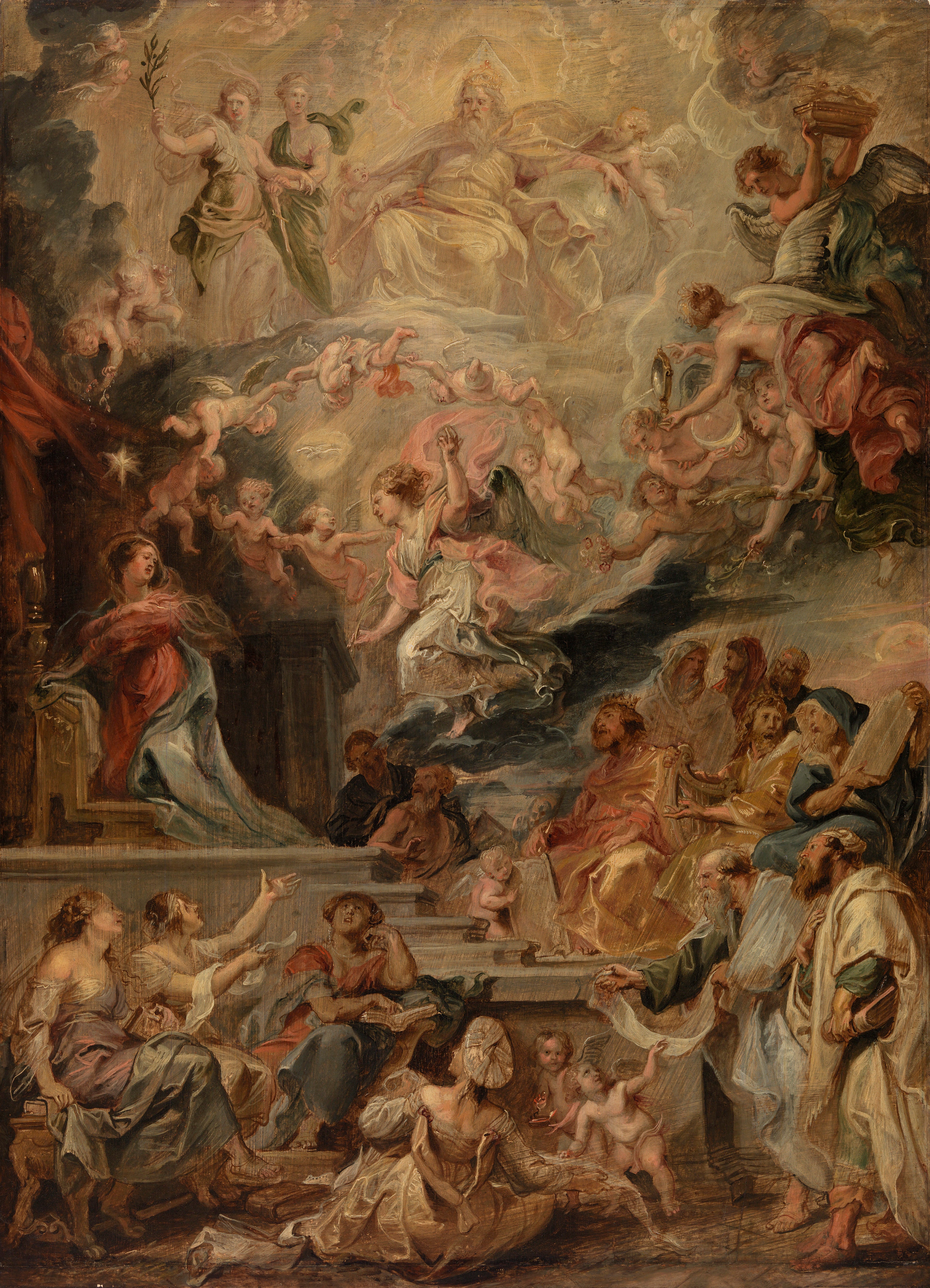 Inkarnationen som opfyldelse af alle profetier - Peter Paul Rubens