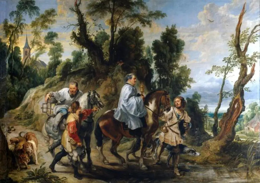 Acte de dévotion de Rodolphe Ier de Habsbourg - Peter Paul Rubens - Alpha Reproduction
