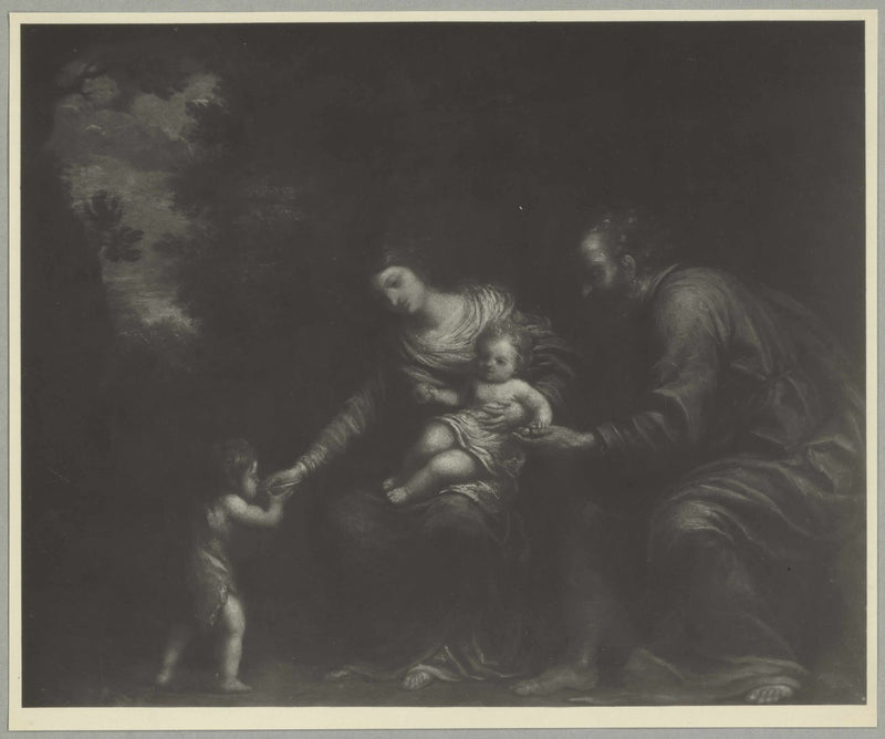 La Sainte Famille dans un paysage - Pier Francesco Mola