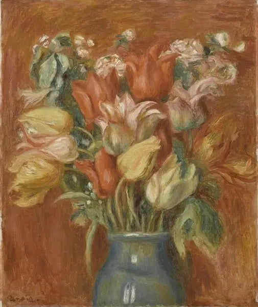 Tulipanbuket - Pierre-Auguste Renoir