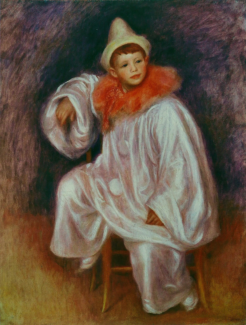 Den Hvide Pierrot - Pierre-Auguste Renoir