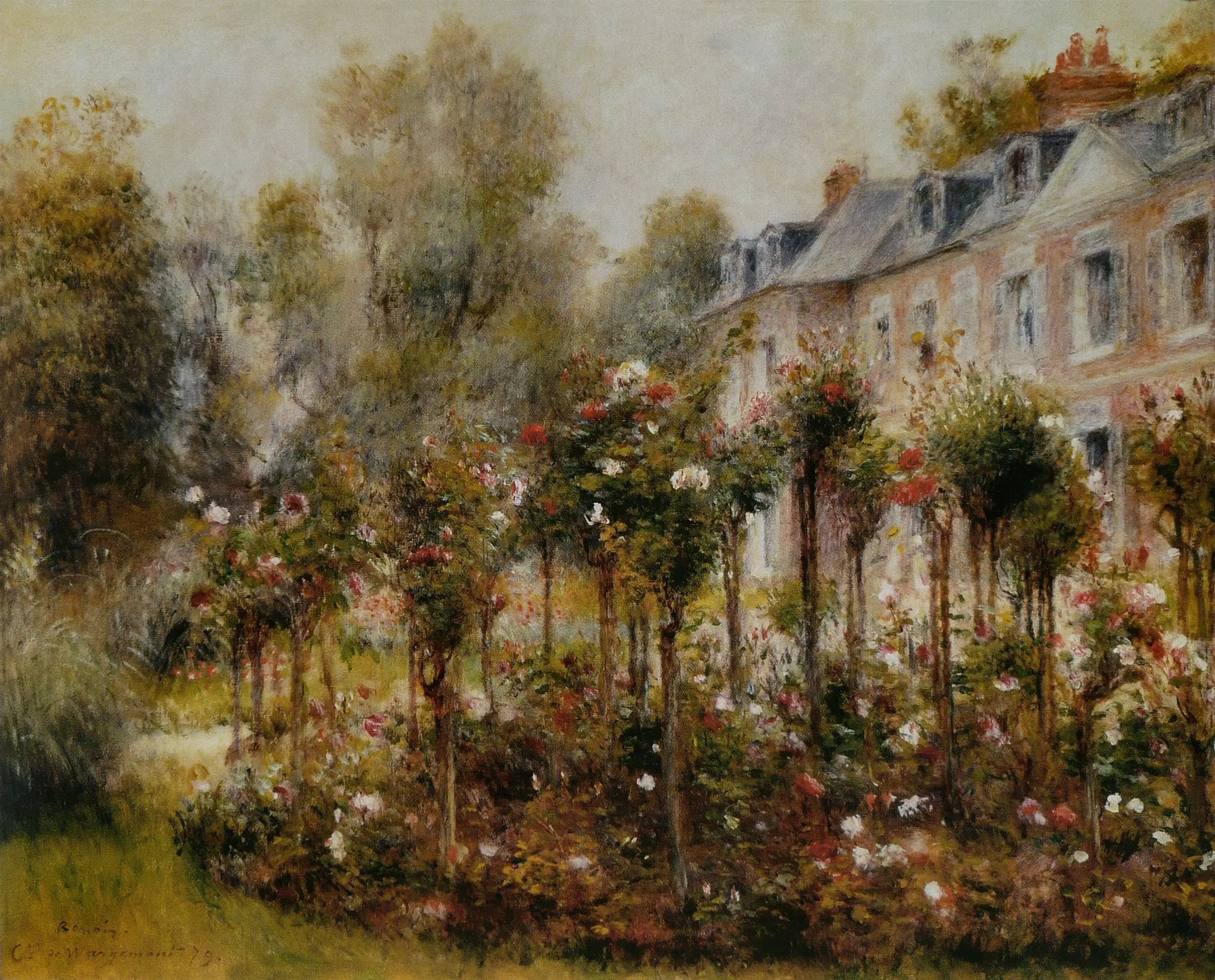 Reproduction du tableau « Les Rosiers à Wargemont - Pierre-Auguste Renoir » par Alpha Reproduction en peinture à l’huile