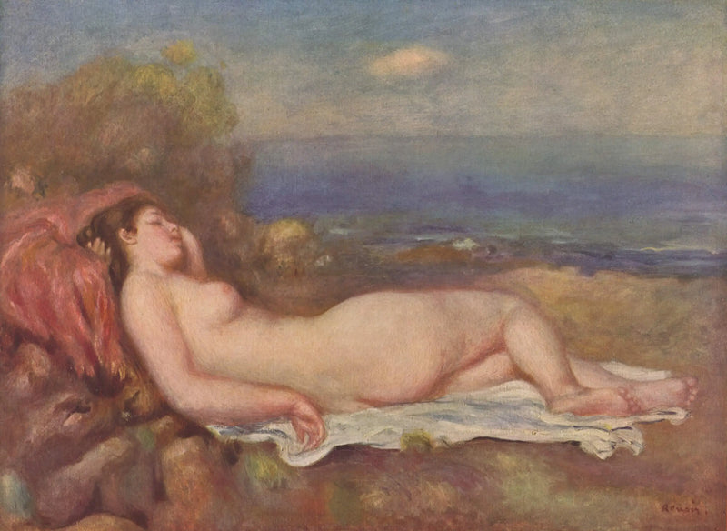 Sove ved havet - Pierre-Auguste Renoir