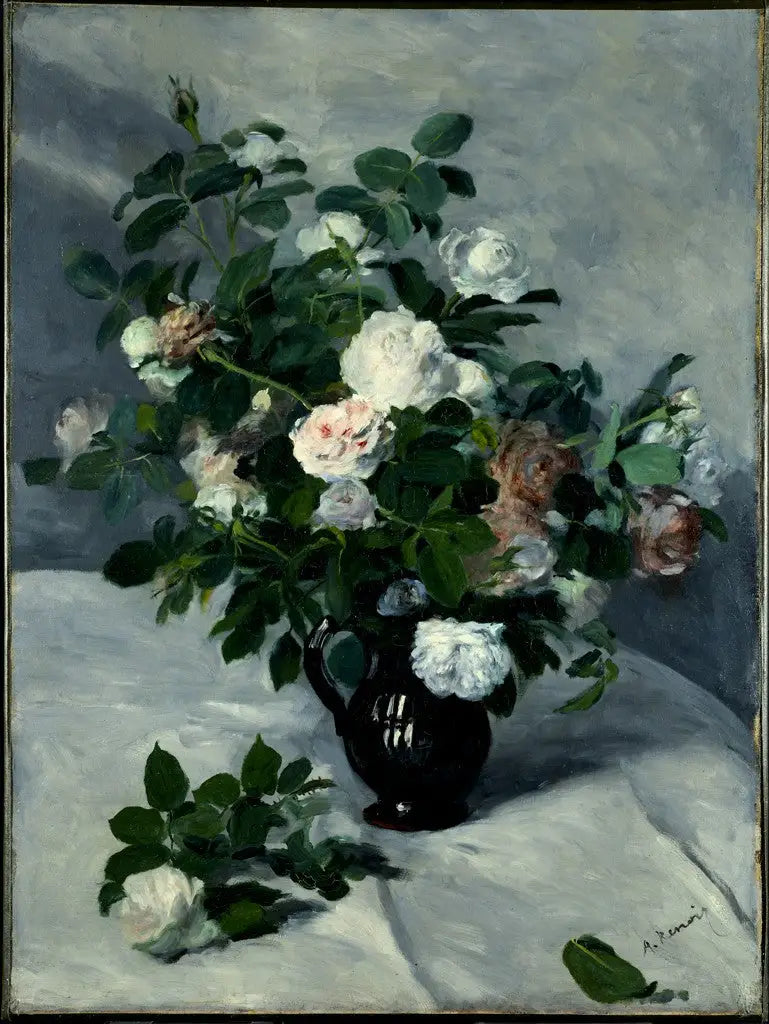 Stilleben med roser - Pierre-Auguste Renoir