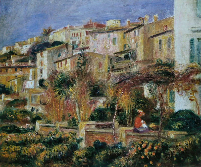 Terrasser i Cannes - Pierre-Auguste Renoir