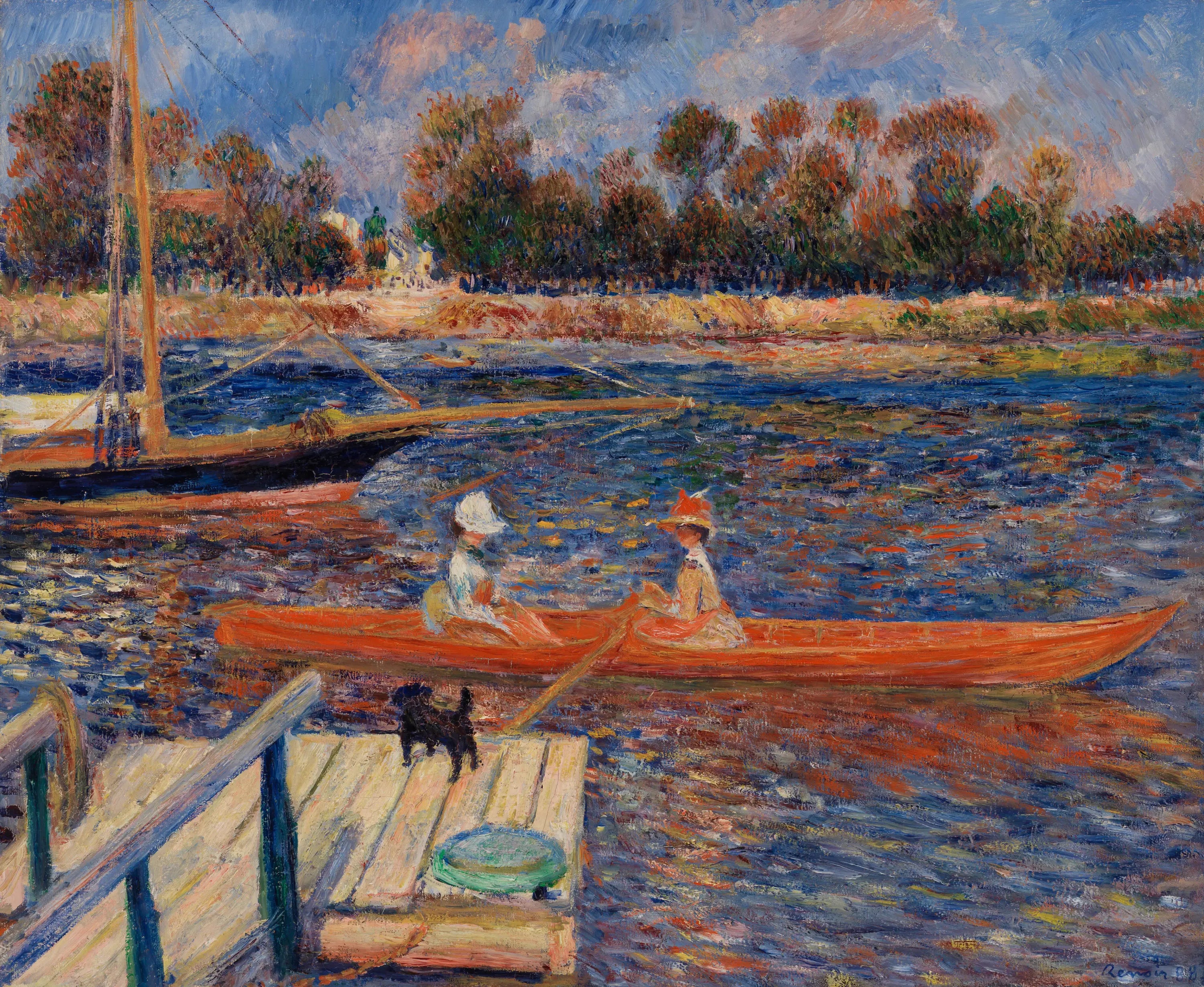 Reproduction du tableau « La Seine à Argenteuil (La Seine à Argenteuil) - Pierre-Auguste Renoir » par Alpha Reproduction en peinture à l’huile