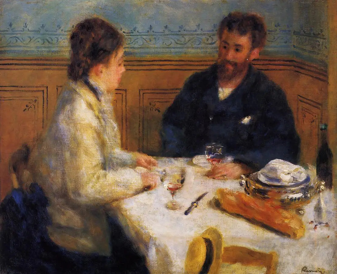 Reproduction du tableau « Le déjeuner - Pierre-Auguste Renoir » par Alpha Reproduction en peinture à l’huile