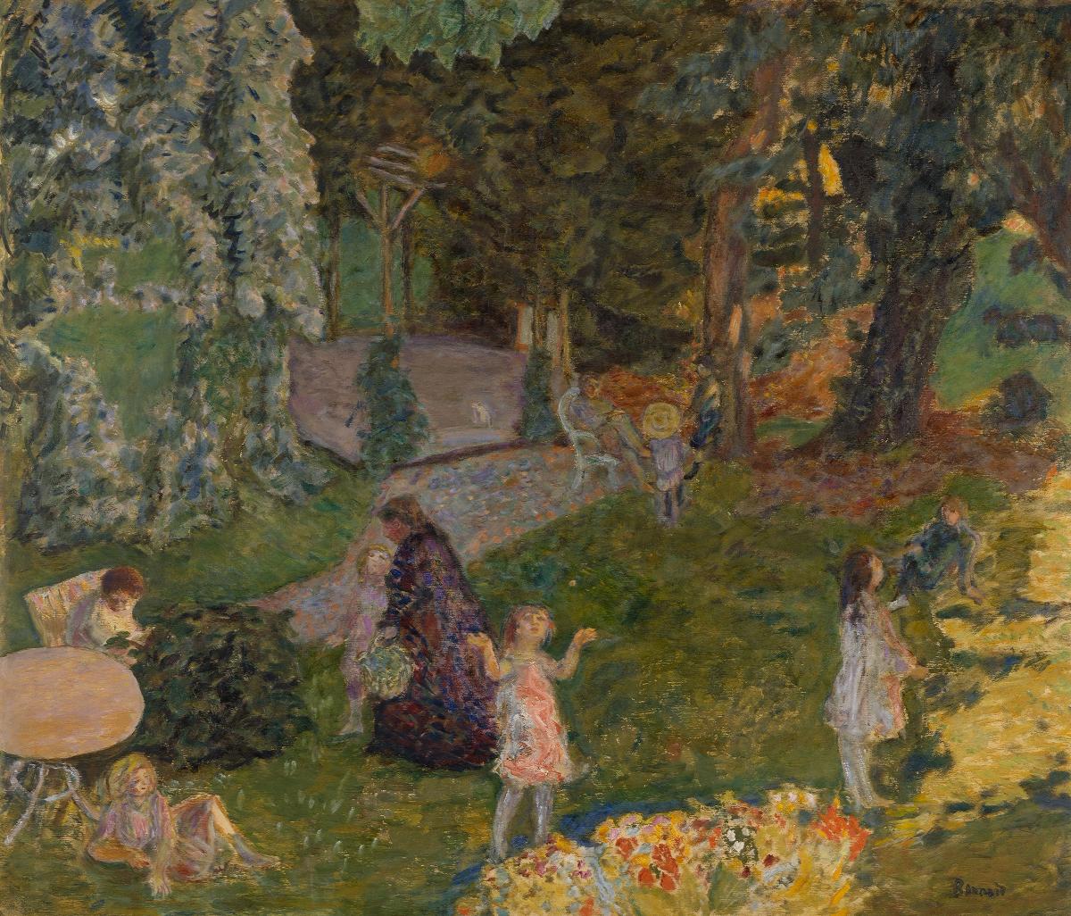 Reproduction du tableau « La Famille au jardin. Grand Lemps - Pierre Bonnard » par Alpha Reproduction en peinture à l’huile