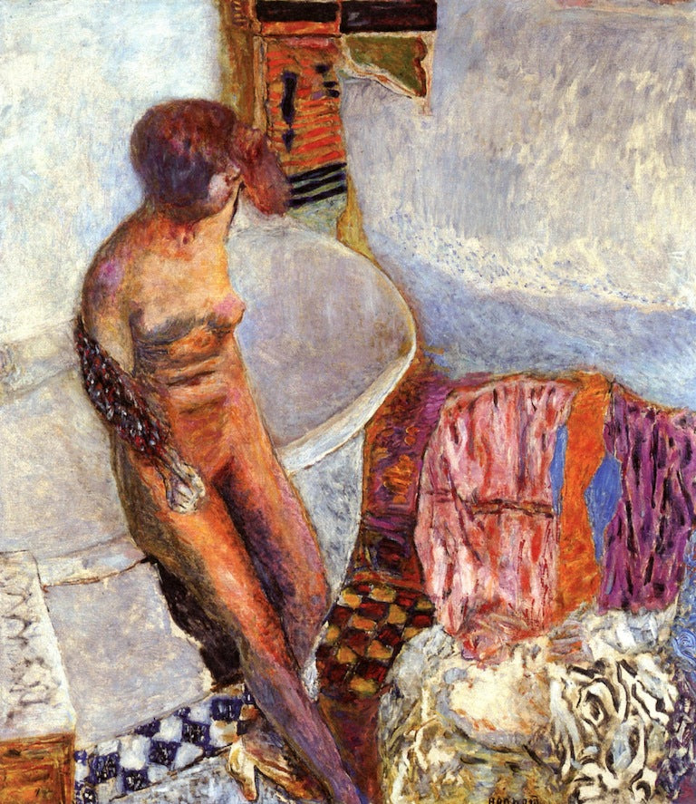 Reproduction du tableau « Nu à la baignoire - Pierre Bonnard » par Alpha Reproduction en peinture à l’huile