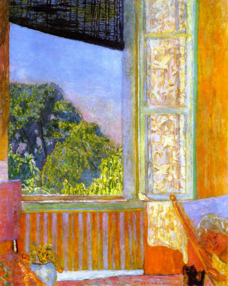 Det åbne vindue - Pierre Bonnard