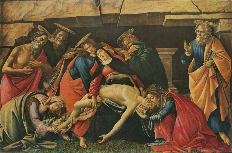Klagen over den døde Kristus - Sandro Botticelli
