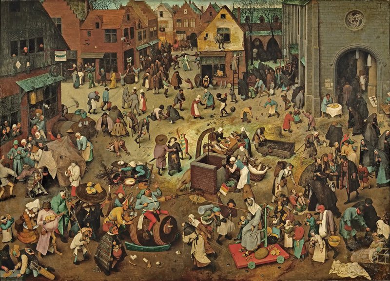 Kampen mellem Karneval og Fasten - Pieter Brueghel den Ældre