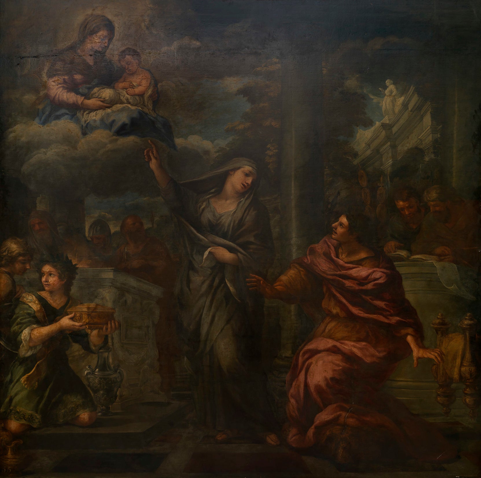 Auguste et la Sibylle Tiburtine - Pietro da Cortona