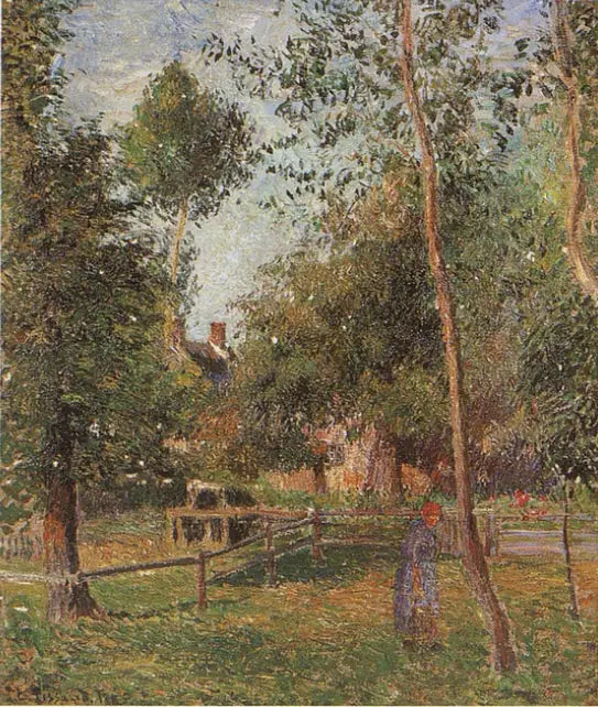 Reproduction du tableau « Le Clos Crespin à Éragny - Camille Pissarro » par Alpha Reproduction en peinture à l’huile