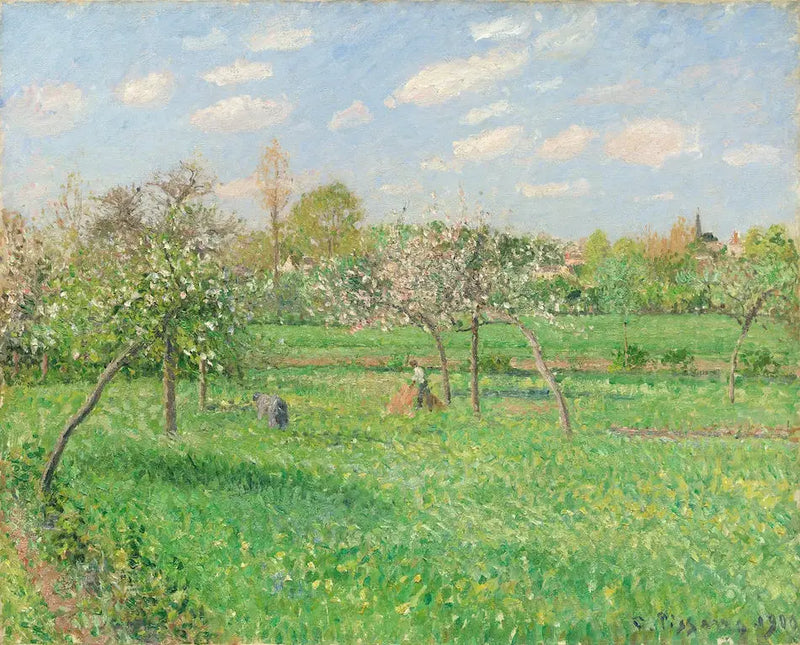 Forår, morgen, sol, Éragny - Camille Pissarro