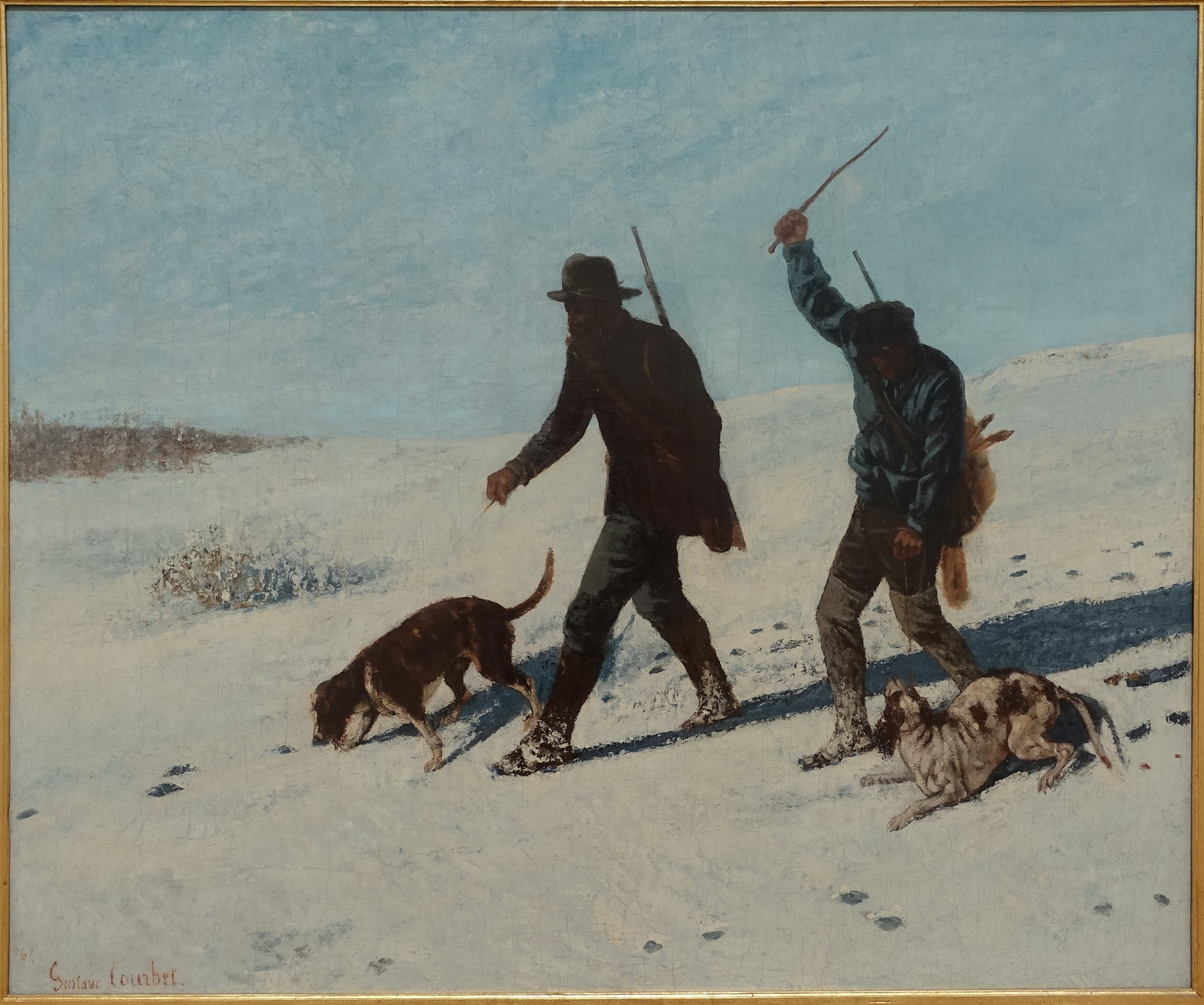 Les braconniers, Ornans - Gustave Courbet