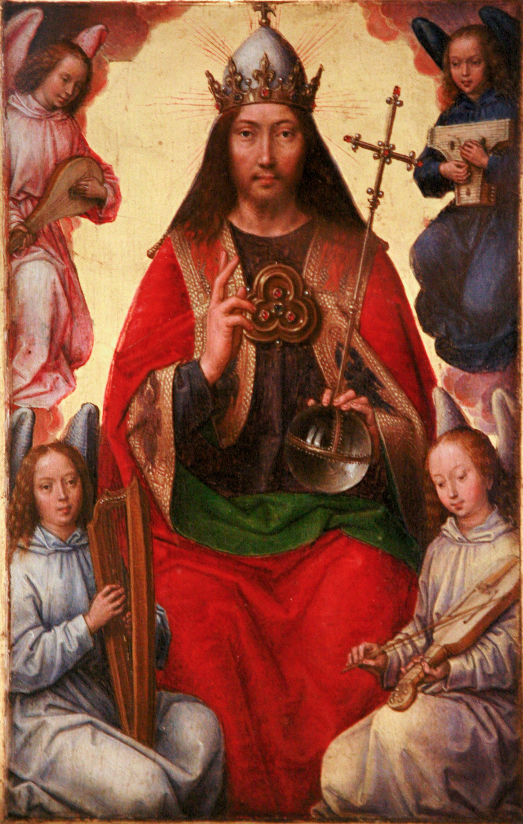 Den Evige Fader omgivet af engle - Hans Memling